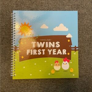 Twins First Year Memory Book